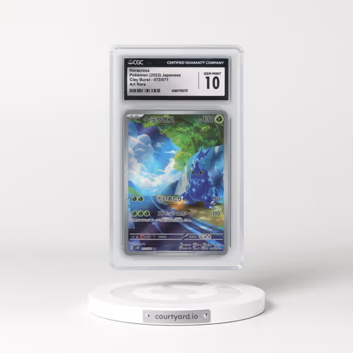 2023 Clay Burst #072/071 Heracross - Art Rare (CGC 10 GEM MINT)