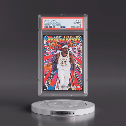 2025 Topps Power Players #PP-3 Pascal Siakam (PSA 10 GEM MINT)