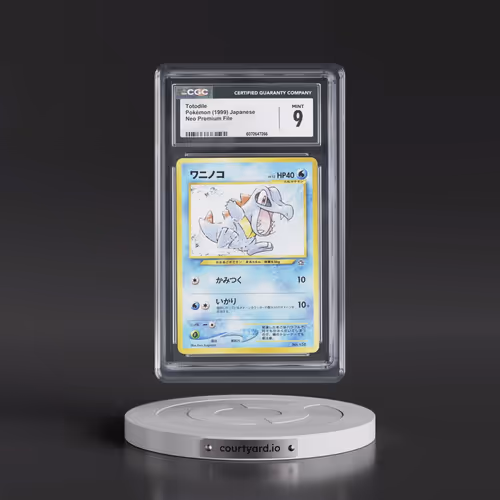 1999 Neo Premium File Totodile - No Rarity (CGC 9 MINT)