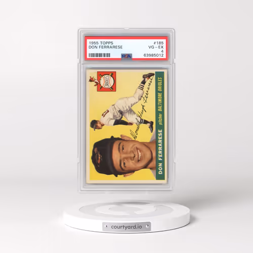 1955 Topps #185 Don Ferrarese (PSA 4 VG-EX)