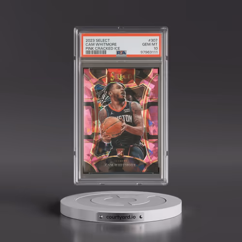 2023 Panini Select #307 Cam Whitmore - Pink Cracked Ice (PSA 10 GEM MINT)