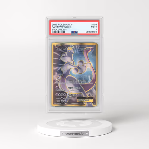 2016 Pokémon XY Evolutions #103 Mewtwo EX - Holo Full Art (PSA 9 MINT)