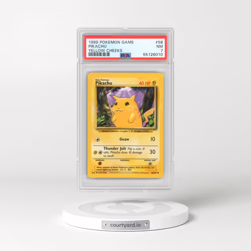 1999 Pokémon Game #58 Pikachu - Yellow Cheeks (PSA 7 NM)