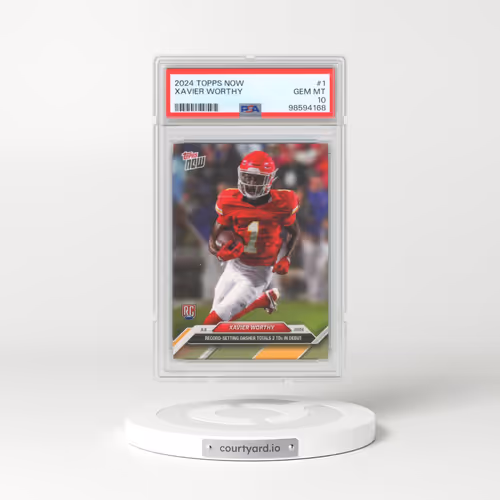 2024 Topps Now #1 Xavier Worthy (PSA 10 GEM MINT)