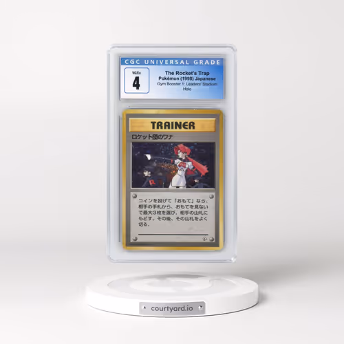 1998 Gym Booster 1: Leaders' Stadium The Rocket's Trap - Holo (CGC 4 VG-EX)