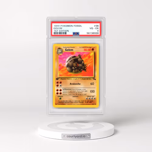 1999 Pokémon Fossil #36 Golem - 1st Edition (PSA 4 VG-EX)