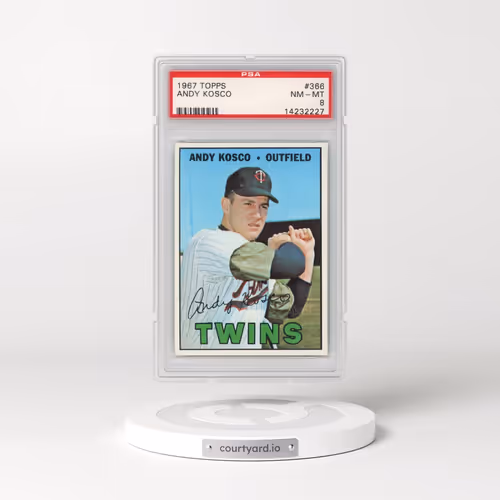 1967 Topps #366 Andy Kosco (PSA 8 NM-MT)