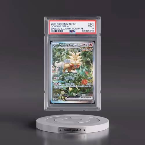 2024 Pokémon Tef EN-Temporal Forces #204 Gouging Fire EX - Holo Special Illustration Rare (PSA 9 MIN