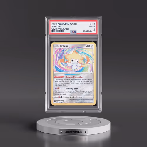 2020 Pokémon Sword & Shield Vivid Voltage #119 Jirachi (PSA 9 MINT)