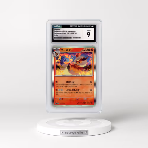 2023 Pokémon Card 151 #136/165 Flareon - Holo (CGC 9 MINT)