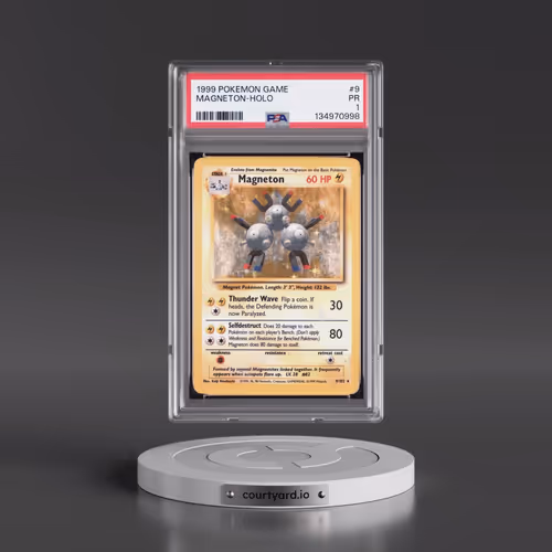 1999 Pokémon Game #9 Magneton - Holo (PSA 1 PR)