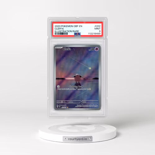 2023 Pokémon Obf EN-Obsidian Flames #202 Cleffa - Illustration Rare (PSA 9 MINT)