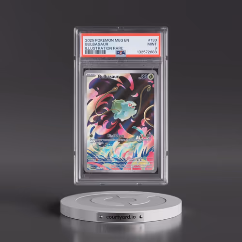 2025 Pokémon Meg EN-Mega Evolution #133 Bulbasaur - Illustration Rare (PSA 9 MINT)