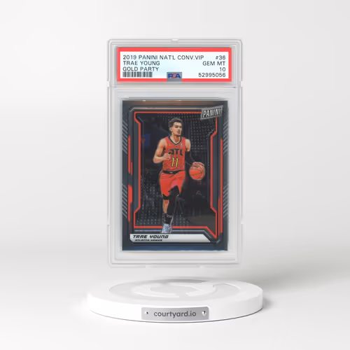 2019 Panini National Convention VIP Gold Party #36 Trae Young (PSA 10 GEM MINT)