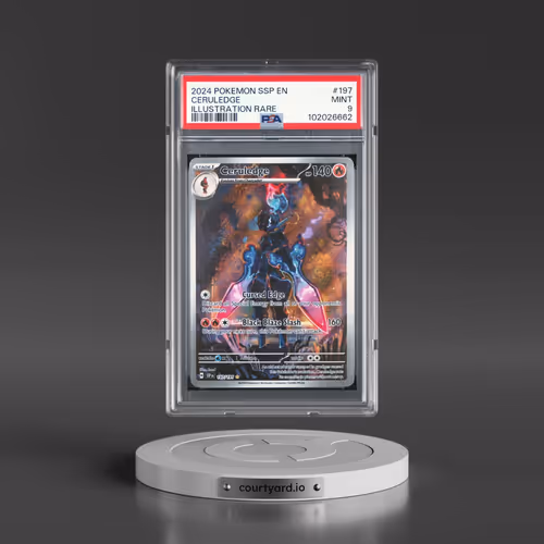 2024 Pokémon Ssp EN-Surging Sparks #197 Ceruledge - Illustration Rare (PSA 9 MINT)