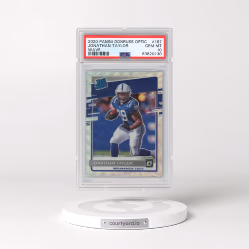 2020 Panini Donruss Optic #167 Jonathan Taylor - Wave (PSA 10 GEM MINT)