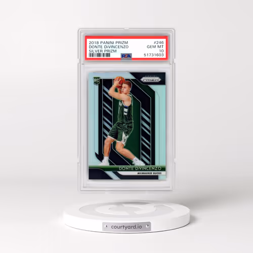 2018 Panini Prizm #246 Donte DiVincenzo - Silver Prizm (PSA 10 GEM MINT)