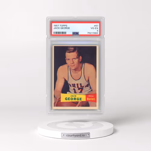 1957 Topps #67 Jack George (PSA 4 VG-EX)