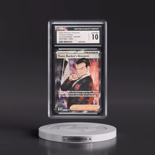 2025 Pokémon Dri EN-Destined Rivals #225 Team Rocket's Giovanni - Ultra Rare (CGC 10 GEM MINT)