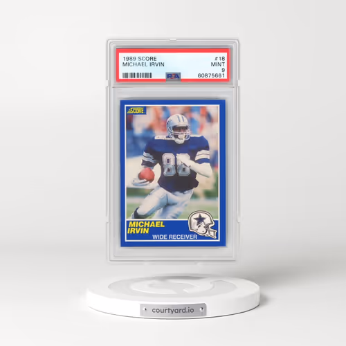1989 Score #18 Michael Irvin (PSA 9 MINT)