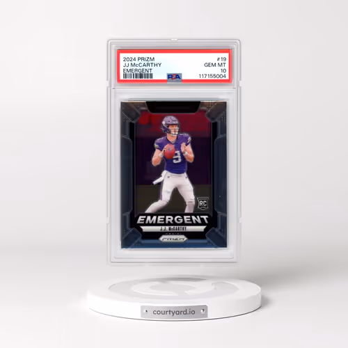 2024 Panini Prizm Emergent #19 JJ McCarthy (PSA 10 GEM MINT)
