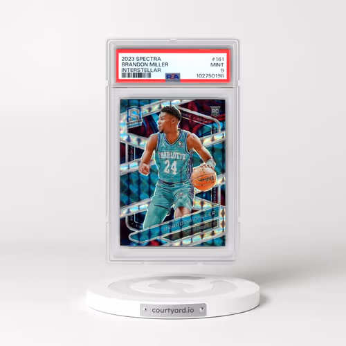 2023 Panini Spectra #161 Brandon Miller - Interstellar (PSA 9 MINT)
