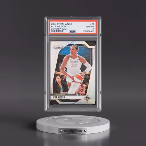 2024 Panini Prizm WNBA #86 A'Ja Wilson - Silver Prizm (PSA 8 NM-MT)