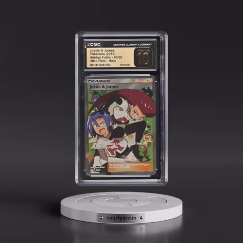 2019 Hidden Fates #68/68 Jessie & James - Ultra Rare Holo (CGC 10 PRISTINE)