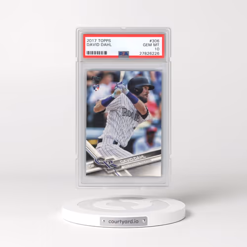 2017 Topps #306 David Dahl (PSA 10 GEM MINT)