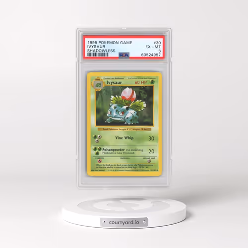 1999 Pokémon Game #30 Ivysaur - Shadowless (PSA 6 EX-MT)