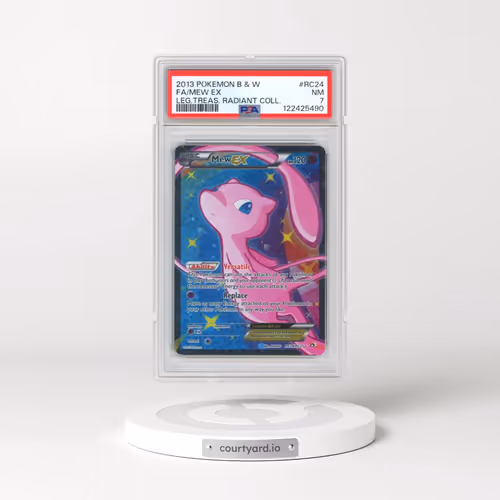 2013 Pokémon Black & White Legendary Treasures Radiant Collection #RC24 Mew EX - Holo Full Art (PSA