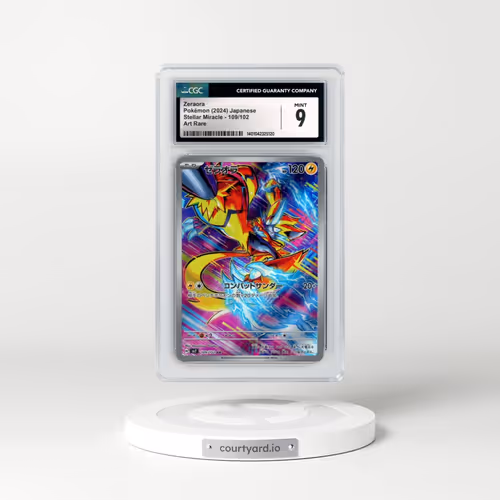 2024 Stellar Miracle #109/102 Zeraora - Art Rare Holo (CGC 9 MINT)