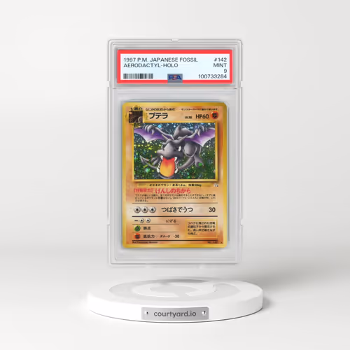 1997 Pokémon Fossil #142 Aerodactyl - Holo (PSA 9 MINT)