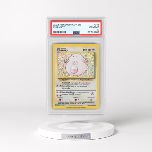 2023 Pokémon CLV-Trading Card Game Classic Venusaur & Lugia EX Deck #015 Chansey (PSA 10 GEM MINT)