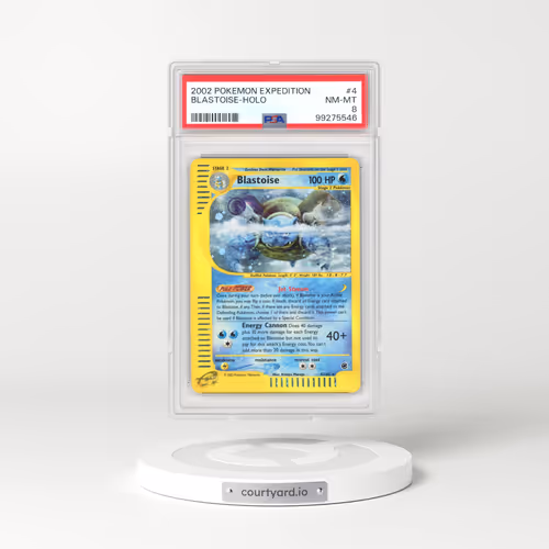 2002 Pokémon Expedition #4 Blastoise - Holo (PSA 8 NM-MT)