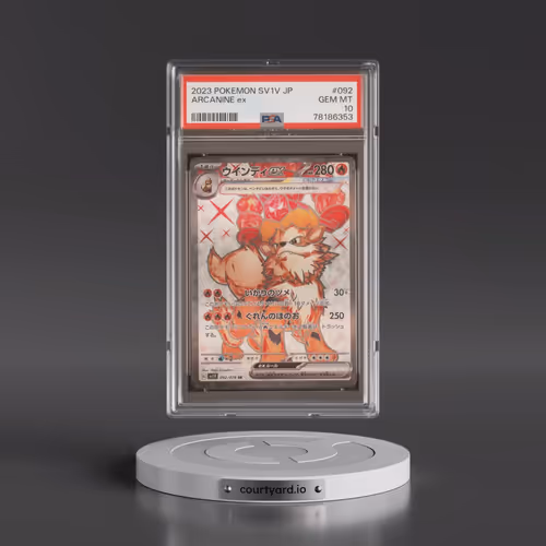 2023 Pokémon Sv1v-Violet EX #092 Arcanine EX - Holo Super Rare (PSA 10 GEM MINT)