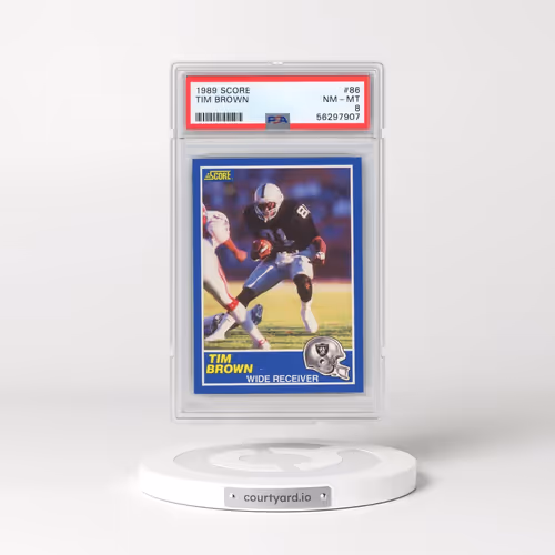 1989 Score #86 Tim Brown (PSA 8 NM-MT)