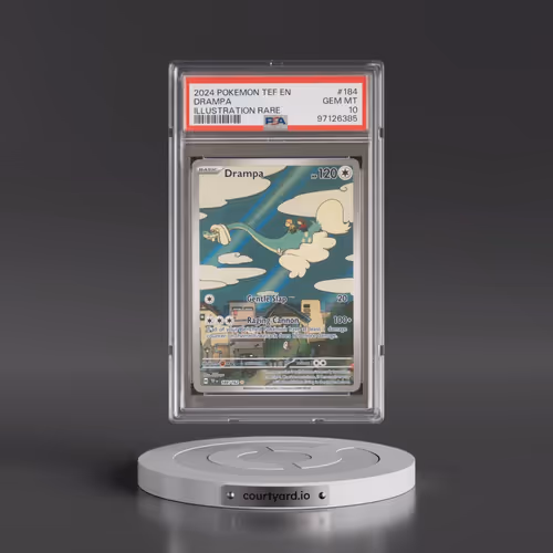 2024 Pokémon Tef EN-Temporal Forces #184 Drampa - Illustration Rare (PSA 10 GEM MINT)