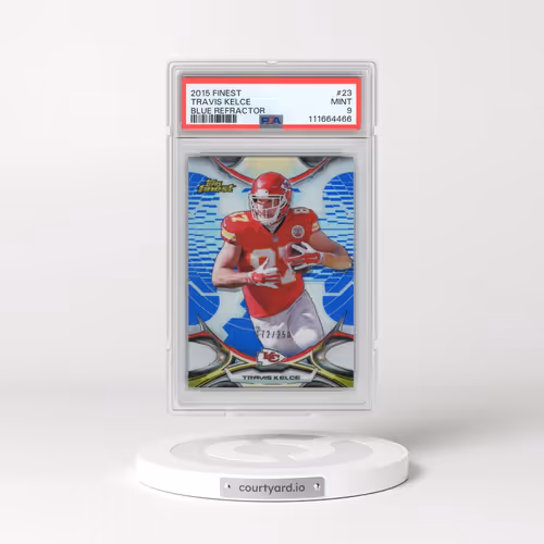 2015 Finest #23 Travis Kelce - Blue Refractor (PSA 9 MINT)