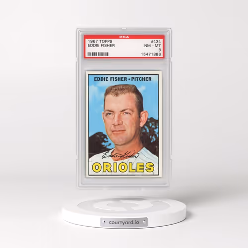 1967 Topps #434 Eddie Fisher (PSA 8 NM-MT)