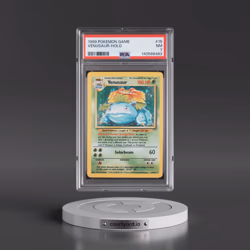 1999 Pokémon Game #15 Venusaur - Holo (PSA 7 NM)