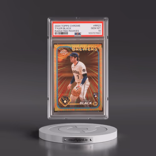 2024 Topps Chrome Radiating Rookies #RR23 Tyler Black - Update (PSA 10 GEM MINT)