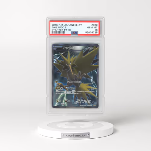 2016 Pokémon XY Starter Pack #020 Zapdos - Full Art (PSA 10 GEM MINT)
