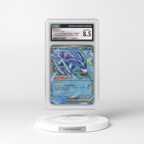 2023 Trading Card Game Classic - CLV, CLC, CLB #010/034 Suicune ex - Blastoise & Suicune ex Deck - CLB Holo (CGC 8.5 NM-MT+)