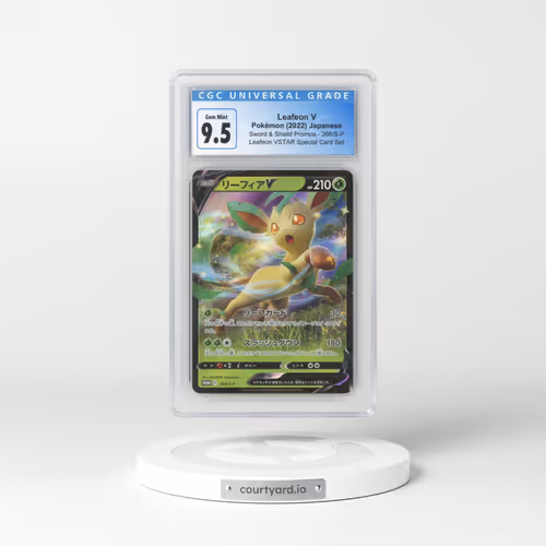 2019 Sword & Shield Promos #268/S-P Leafeon V - Holo Leafeon VSTAR Special Card Set (CGC 10 GEM MINT)