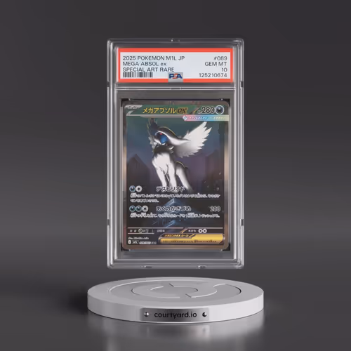 2025 Pokémon M1l-Mega Brave #089 Mega Absol EX - Holo Special Art Rare (PSA 10 GEM MINT)