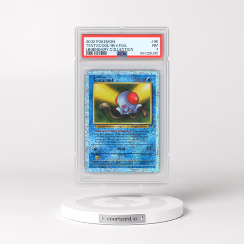 2002 Pokémon Legendary Collection #96 Tentacool - Reverse Foil (PSA 7 NM)