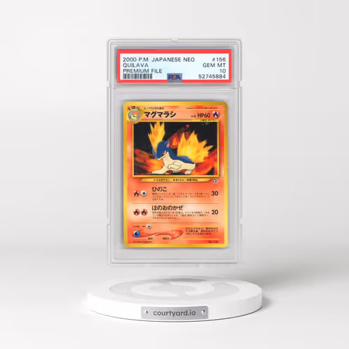 2000 Pokémon Neo #156 Quilava - Premium File (PSA 10 GEM MINT)