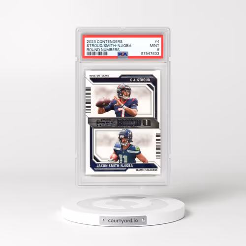 2023 Panini Contenders Round Numbers #4 CJ Stroud/Jaxon Smith-Njigba (PSA 9 MINT)