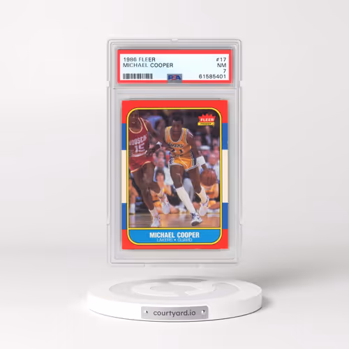 1986 Fleer #17 Michael Cooper (PSA 7 NM)